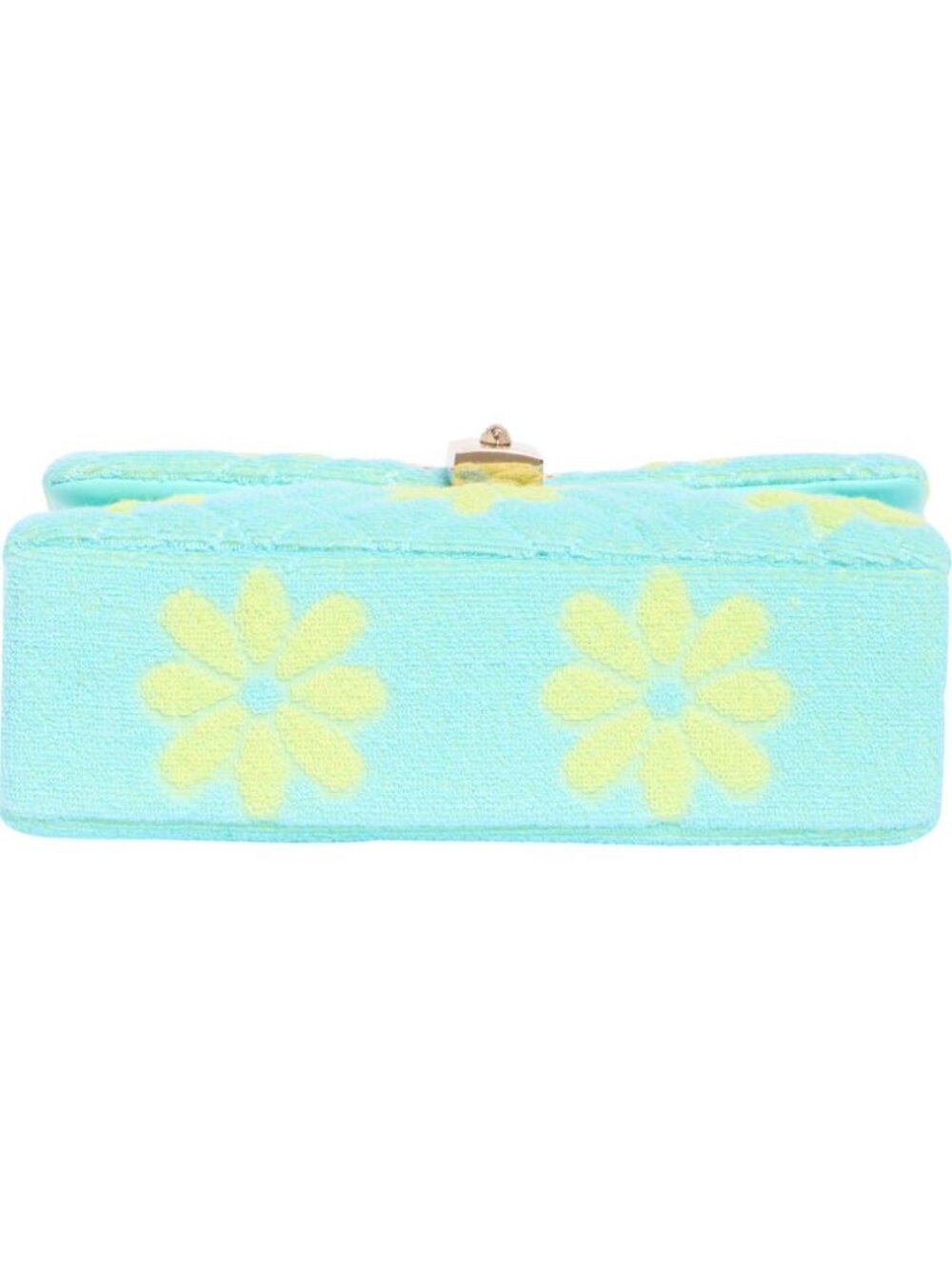 Kurt Geiger Mini Brixton Crossbody Blue & Yellow Floral Chain Strap NWT - Picture 5 of 9
